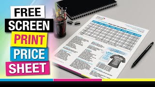 FREE Screen Print Price Sheet Demo in Adobe Illustrator | Shop Talk Live and Screen Printing Q&amp;A
