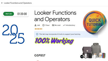 Looker Functions and Operators || GSP857 || Step By Step Tutorial #qwiklabs #arcade