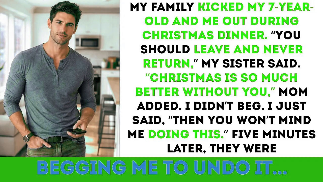 During Christmas Dinner, My Parents Said To My 7-Year-Old And Me: “Leave And Never Return!” Then…