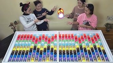 🎧 Relaxing Color Ball Sorting with Gentle ASMR | Calm but Competitive