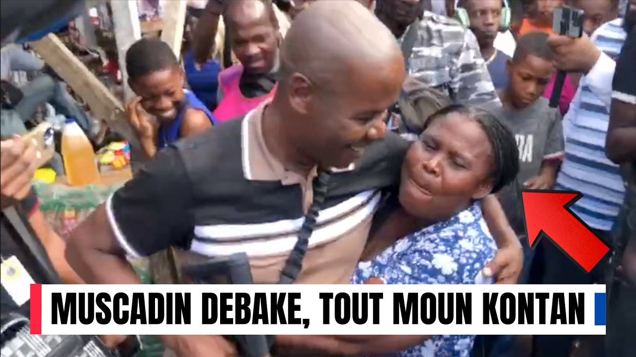 Mezanmi men kòman Komisè Muscadin debake Fondènèg ak yon foul moun kap rele viv prezidan, Papa lavi