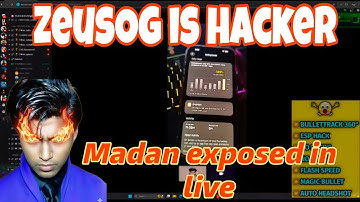 Zeuseog Hacker.. ?? | madan bro exposed in live | all shocking😱#bgmi #bgmihacker #madan #sriislive 