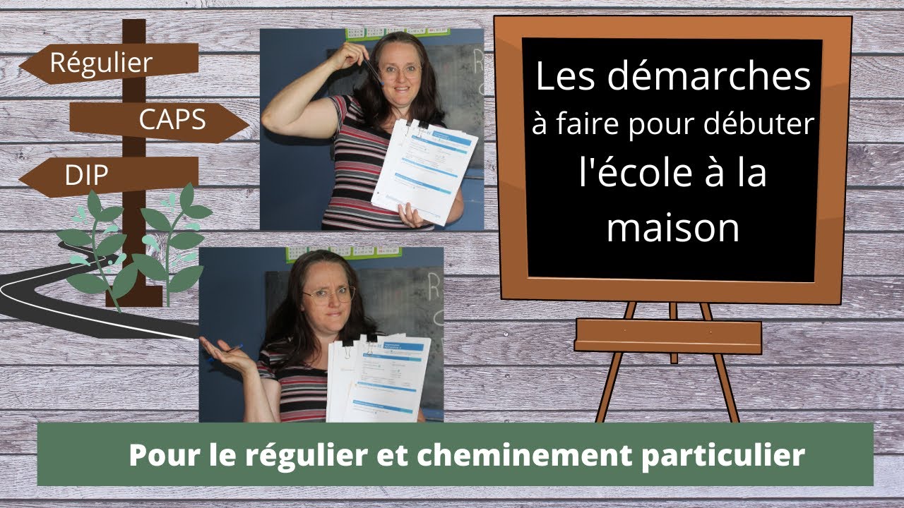 Démarche pour faire l'école à la maison - YouTube