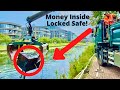 HUGE SAFE FOUND with MONEY INSIDE in the River *CRANE NEEDED*