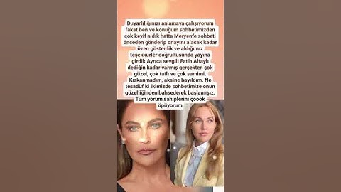 HÜLYA AVŞAR'DAN MERYEM UZERLİ'YE NEDEN EVLENMEDİLER SENİNLE AÇIKLAMASI.VE FATİH ALTAYLI'YA CEVAP