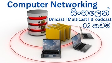 Computer Networking සිංහලෙන් | Lesson 02 unicast multicast and broadcast