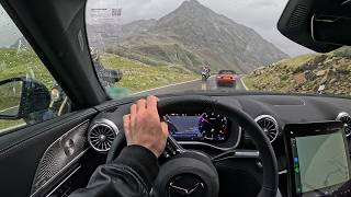 Most DANGEROUS Road in Italy!! Mercedes SL63 Driving on Gavia Pass | Alps | 4K ASMR Scenic Drive