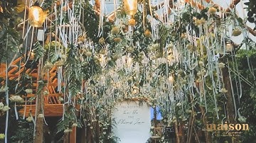 KHU VƯỜN ĐẦY HOA CỦA ĐÁM CƯỚI CỔ TÍCH TẠI MAISON DE CHARME