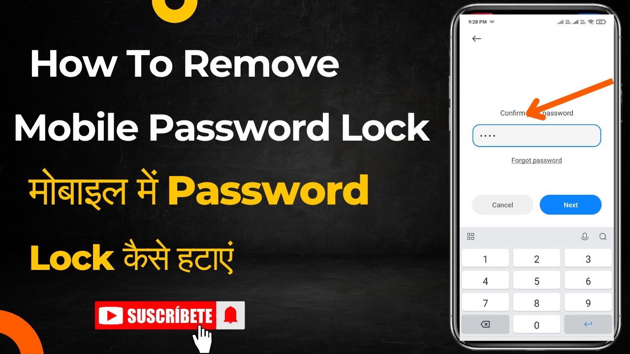How to remove password on android phone