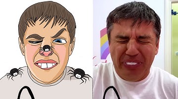 Nastya Learn to joke with dad - funny drawing meme 😂