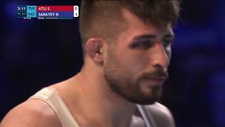 С.Атли (Турция) - Н.Санаев (Казахстан) полуфинал 57 кг вольная борьба