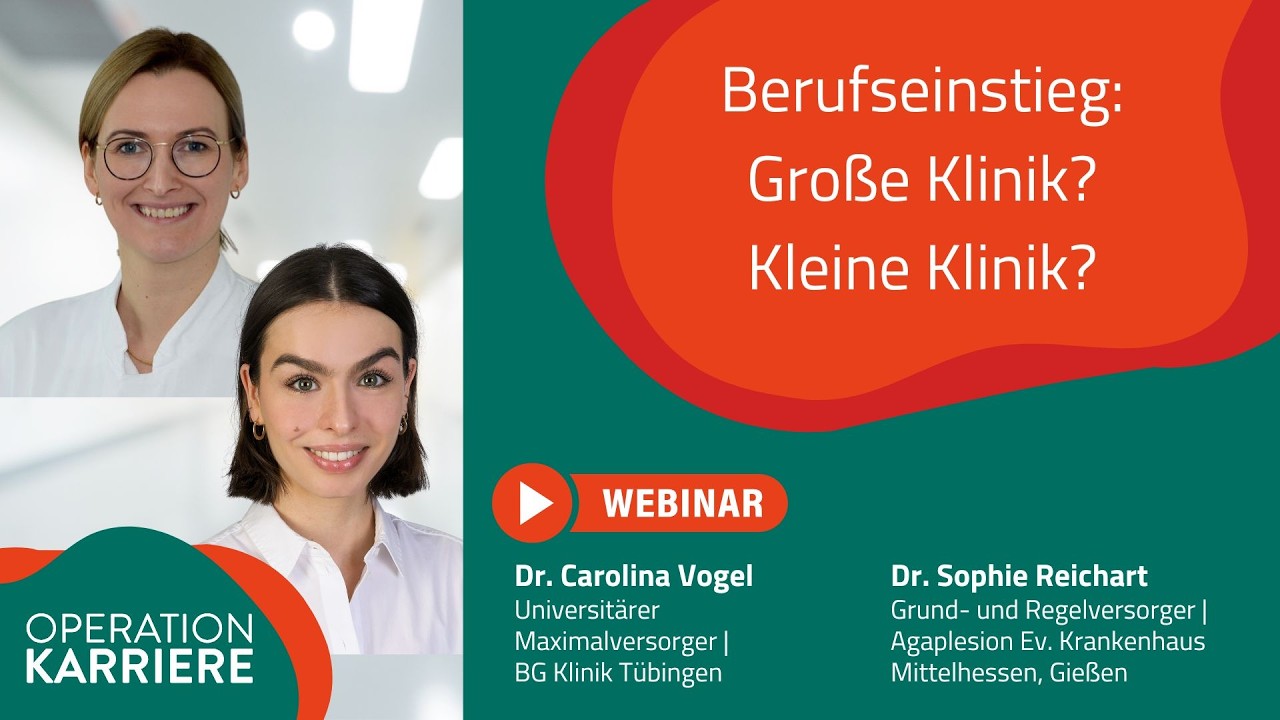 Berufseinstieg: Große Klinik? Kleine Klinik?