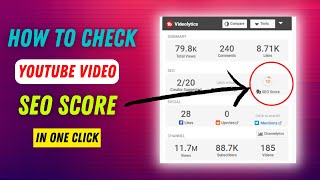 How to check YouTube video SEO Score ?