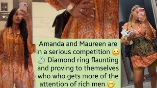 Amanda and Maureen are in a serious competition 😳 💍 Diamond ring flaunting 