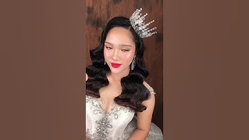 Tóc sóng nước cho cô dâu