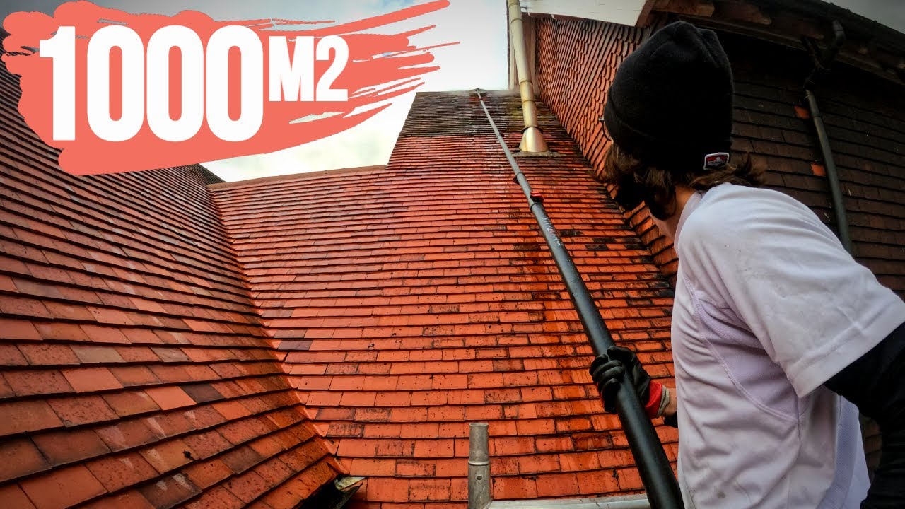 Starting My Biggest Job EVER! | Cleaning A Massive Farmhouse Roof!