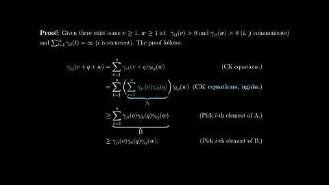 Markov Chains 9 - Classification of States and the Decomposition Theorem