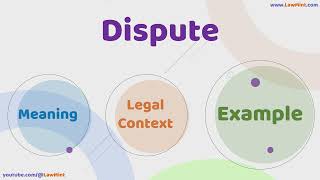 Dispute Meaning Legal Context & Example Legal Terms Simplified @LawMint