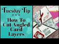 How I Made 2 Angled Cards In Simple Steps | Designer Paper Cards You'll Love