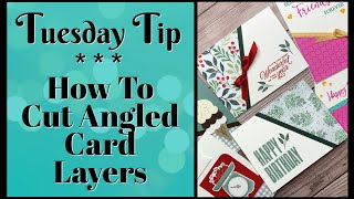 How I Made 2 Angled Cards In Simple Steps | Designer Paper Cards You'll Love