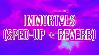 Immortals - Fallout Boy (sped-up + reverb / nightcore remix) with lyrics