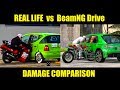 REAL LIFE vs BEAMNG DRIVE CRASHES #2 - Damage & Physics Comparison