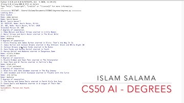 Degrees: CS50AI - Project 0