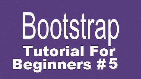 Bootstrap Tutorial For Beginners 5 - Creating Responsive Navbar with Dropdown Menus Part 2