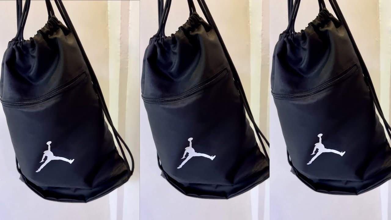 【アメリカ発売★ジョーダン】新作ジムバッグ☆ Jordan Gym Sack Jordan Sport Gym Sack | closer look 👀 | Azo Edition - YouTube