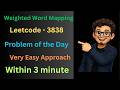 Leetcode - 3838. Weighted Word Mapping . Easy approach within 3 minutes