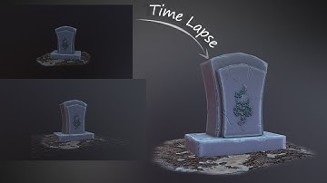 Stylized Grave Stone || Maya || Zbush || substace painter || Marmose toolbag