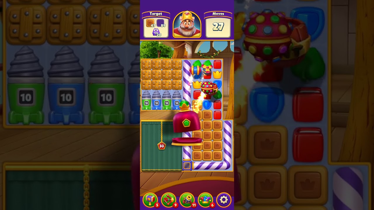 Royal match 4640 to 4649 levels game play Sky race challenge tricks to win 