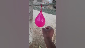 Slow Motion Of Piercing Water Baloon 🔥