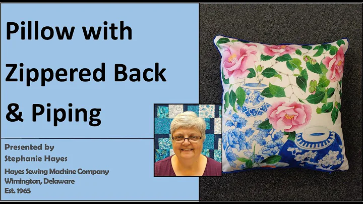 How to Make a Zippered Pillow With Piping