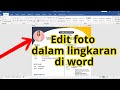 Cara membuat foto dalam lingkaran di word #fotodalamlingkaran #curriculumvitae #microsoftword