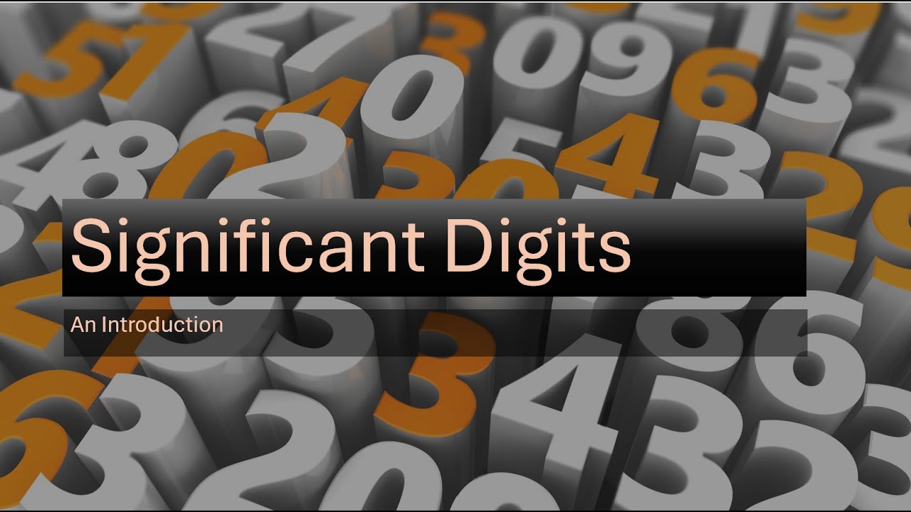 Significant Digits An Introduction - YouTube