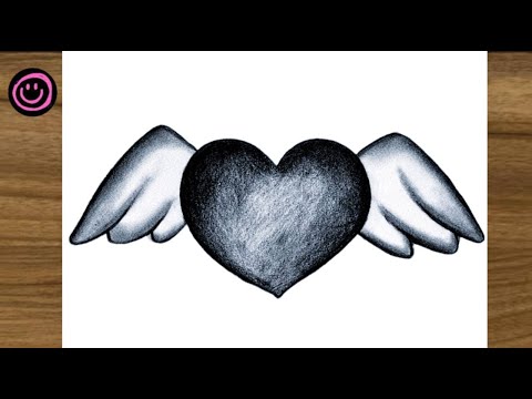 beautiful heart drawing for beginners || Cute drawing ideas for beginners || Step by step drawing
