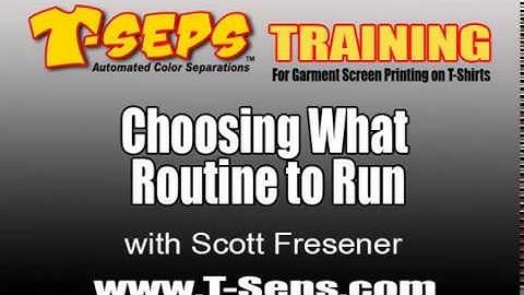 T-Seps What Routine to Run