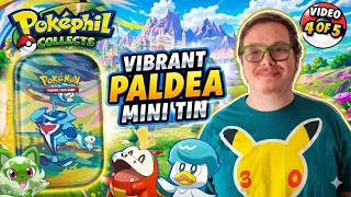 The Mural is Almost Complete! 🖼️ Vibrant Paldea Mini Tin 4 of 5 | Sunday Poké-Opening #SV257