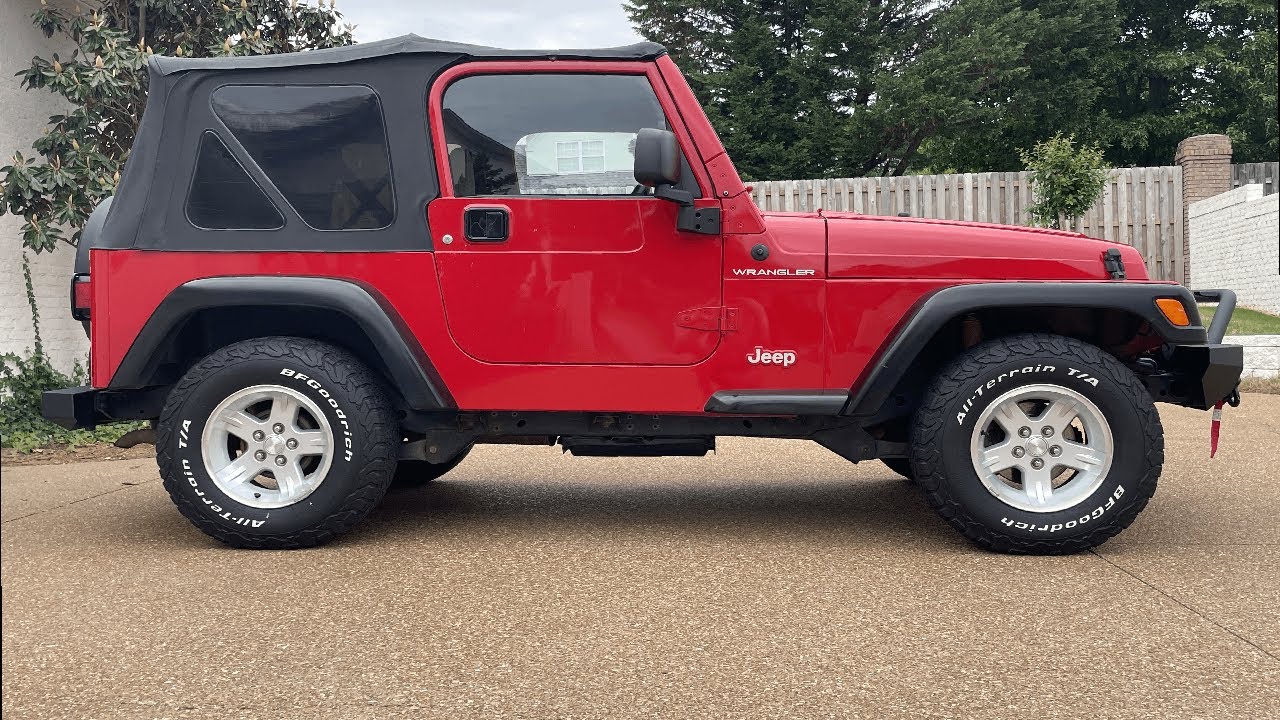 Restoring The Paint On My Red 1997 Jeep Wrangler TJ | 1997 - YouTube