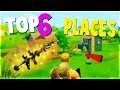 TOP 6 BEST Safe Places to Land for EASY WINS and LOOT (Fortnite Battle Royale) | Tips and Tricks