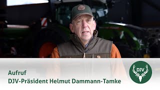 Aufruf des DJV-Präsidenten zur Unterstützung der Bauernproteste
