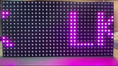 32x16 도트매트릭스 RGB LED모듈 Left Motion with Arduino Uno R3