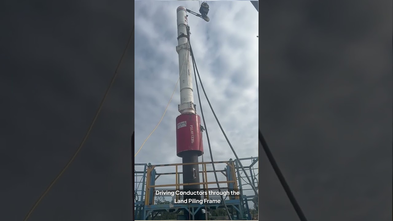 Driving Conductor using the land Piling Frame 