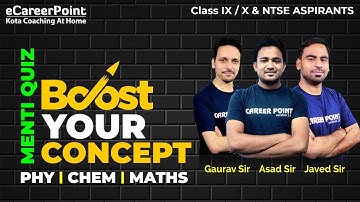 Menti Quiz - Boost Your Concept | Class 9 & 10 | Expert Faculty | Career Point- NTSE