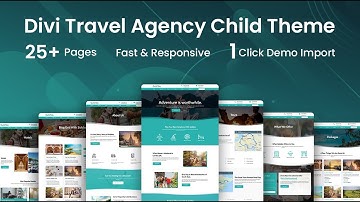 Divi Travel Agency Child Themes - One-click Import