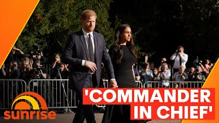 Why Prince Harry referred to the Queen as his 'commander-in-chief ' | Sunrise