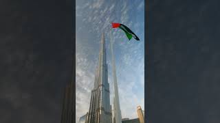 Skyscraper soaring high, Burj Khalifa touches the sky.