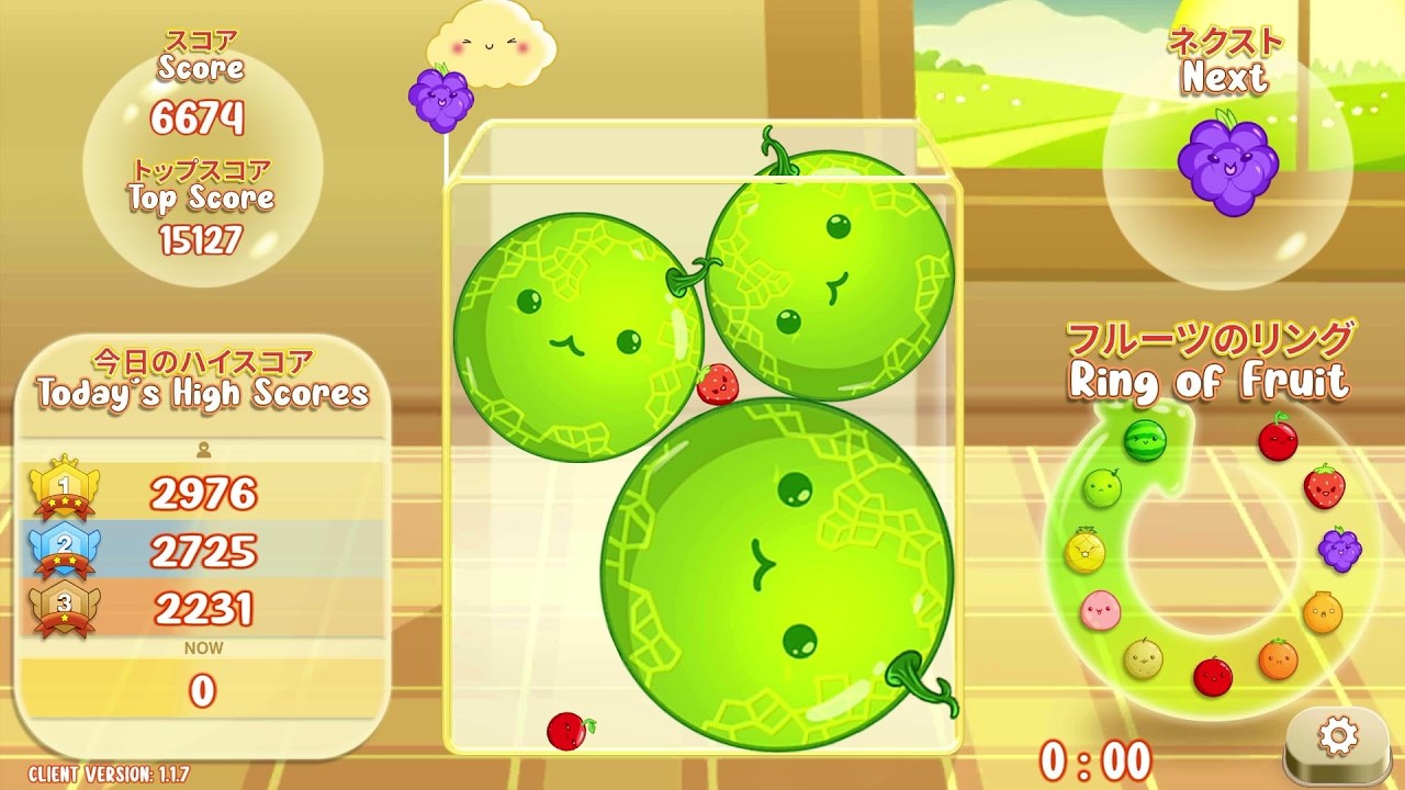 【スイカゲーム】😱🍉🍉😱 ダブルスイカ達成！#722