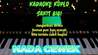Sakit gigi Karaoke Koplo Nada Cewek